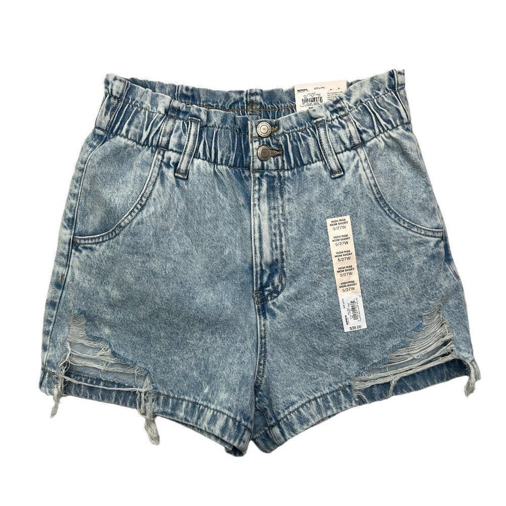 New So Goods For Life Women's High Rise Mom Jean Denim Shorts